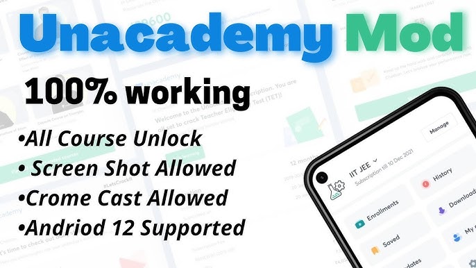 Unacademy Mod APK Latest version (All Courses Unlocked) 2025