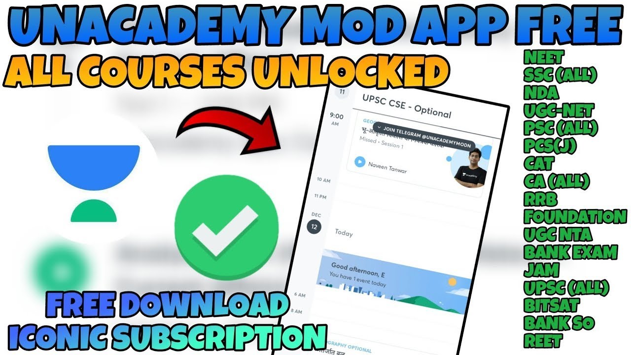 Unacademy Mod APK Latest version 2025 Free Download Unacademy Mod APK Latest version 2025 Free Download