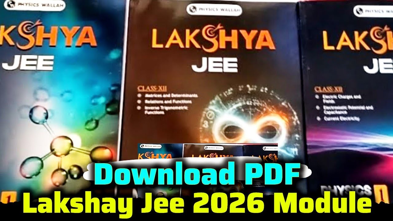 Lakshya Jee 2026 PW Module | Download Module PDF Free